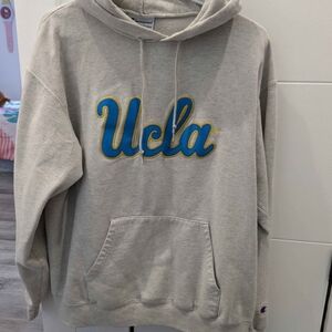 Champion Gray Hoodie with Blue and Gold UCLA Logo